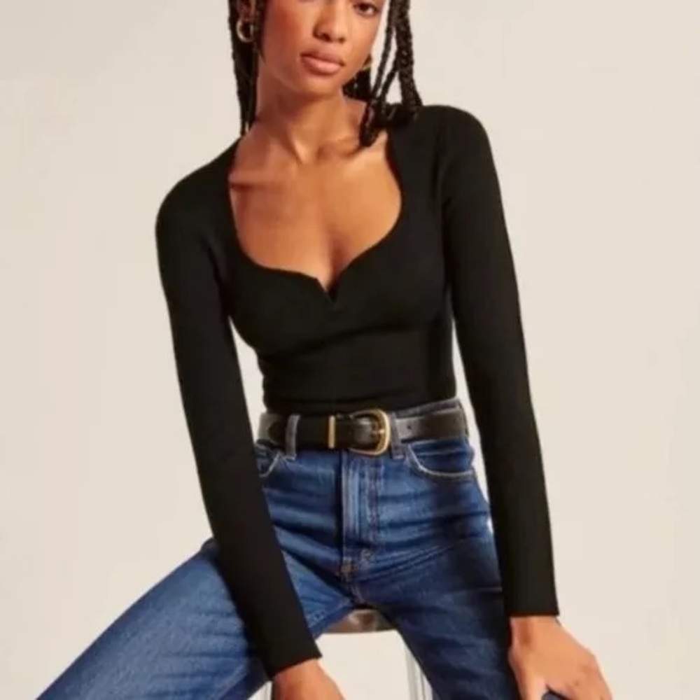 Abercrombie black body suit